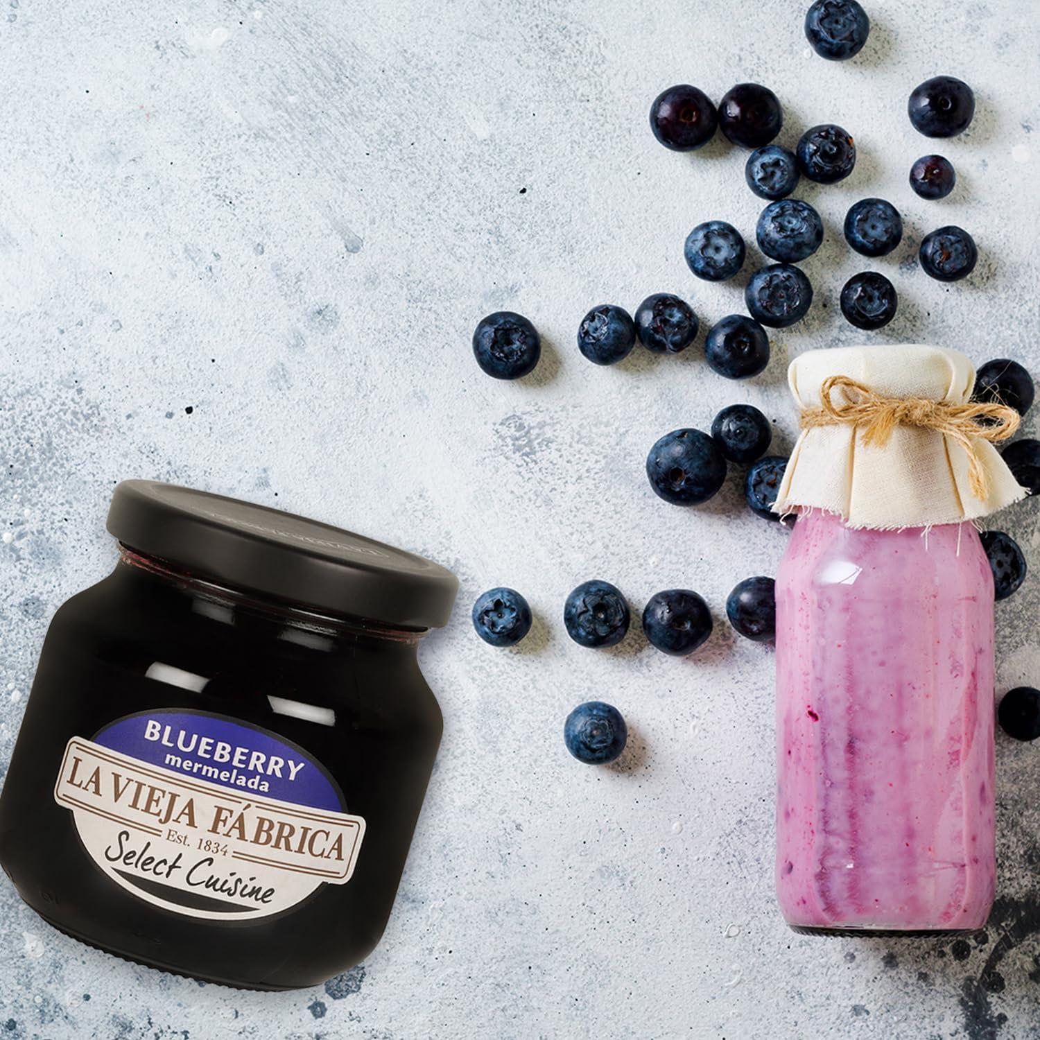 La Vieja Fabrica LA VIEJA FABRICA JAM Combo Pack of Blueberry jam 285G and Raspberry jam 350G