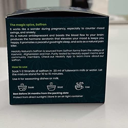 Healofy Naturals Healofy Naturals Pure Kashmiri Mongra Saffron/Kesar, 5gm | Untouched Grade A++ Saffron Threads | For Pregnant Women