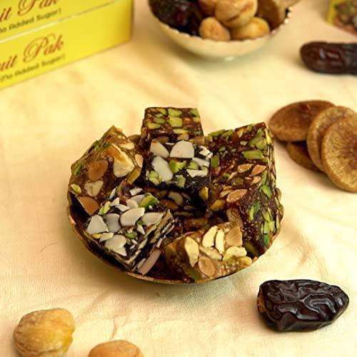 MEETHADABBA MeethaDabba Anjir Pak, Sugar Free Indian Sweet, No Added Sugar, Dry Fruit Mithai, For Diabetic Patients, Anjeer Dry Fruit Pak, 12 pcs 250 grams