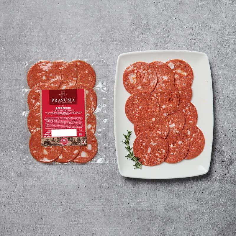 Prasuma Prasuma Premium Pork Pepperoni (Frozen), 100gm