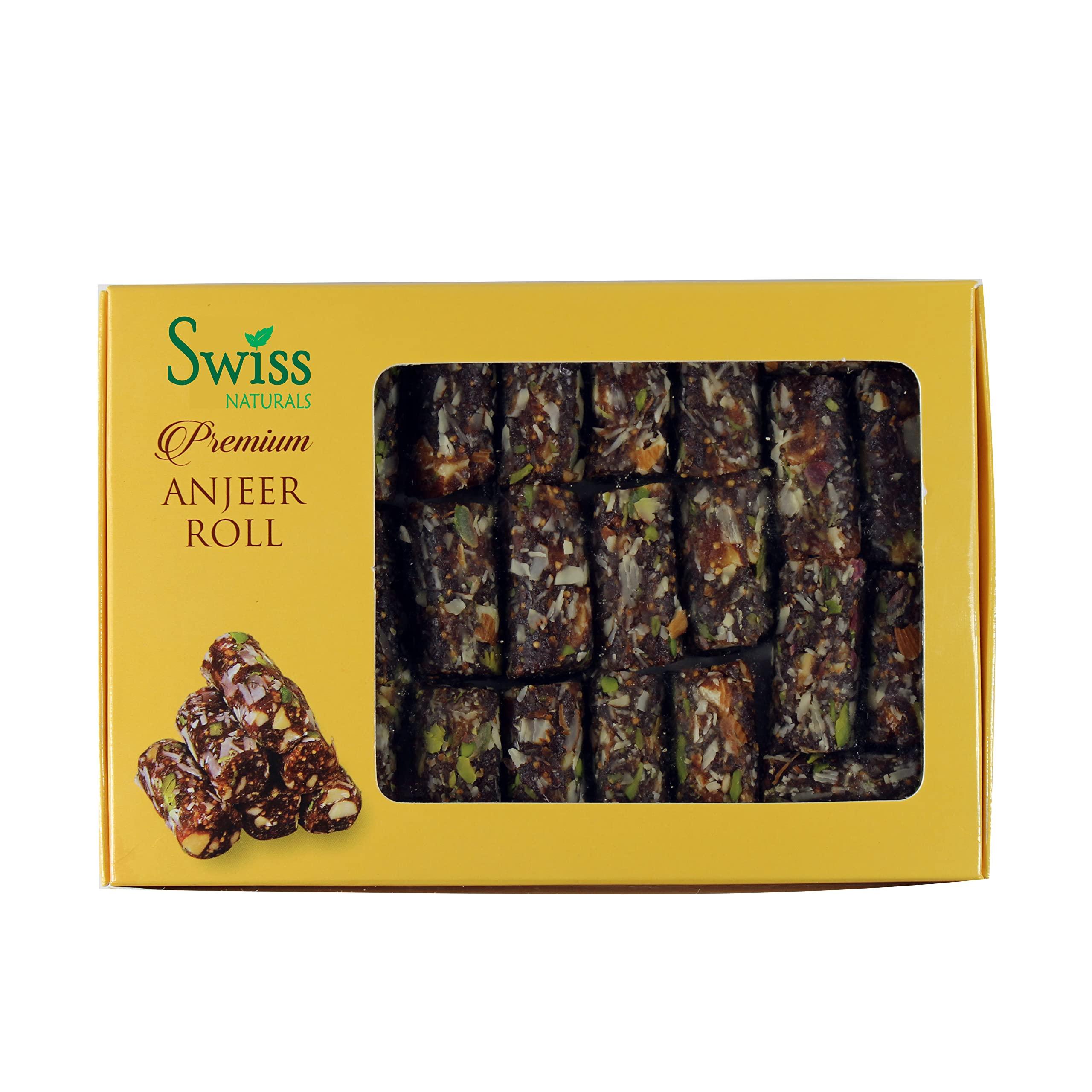 Swiss Naturals Swiss Naturals Anjeer Roll | Sugar Free Fig Barfi, 800g [ Dried Figs, Dry Fruits ]
