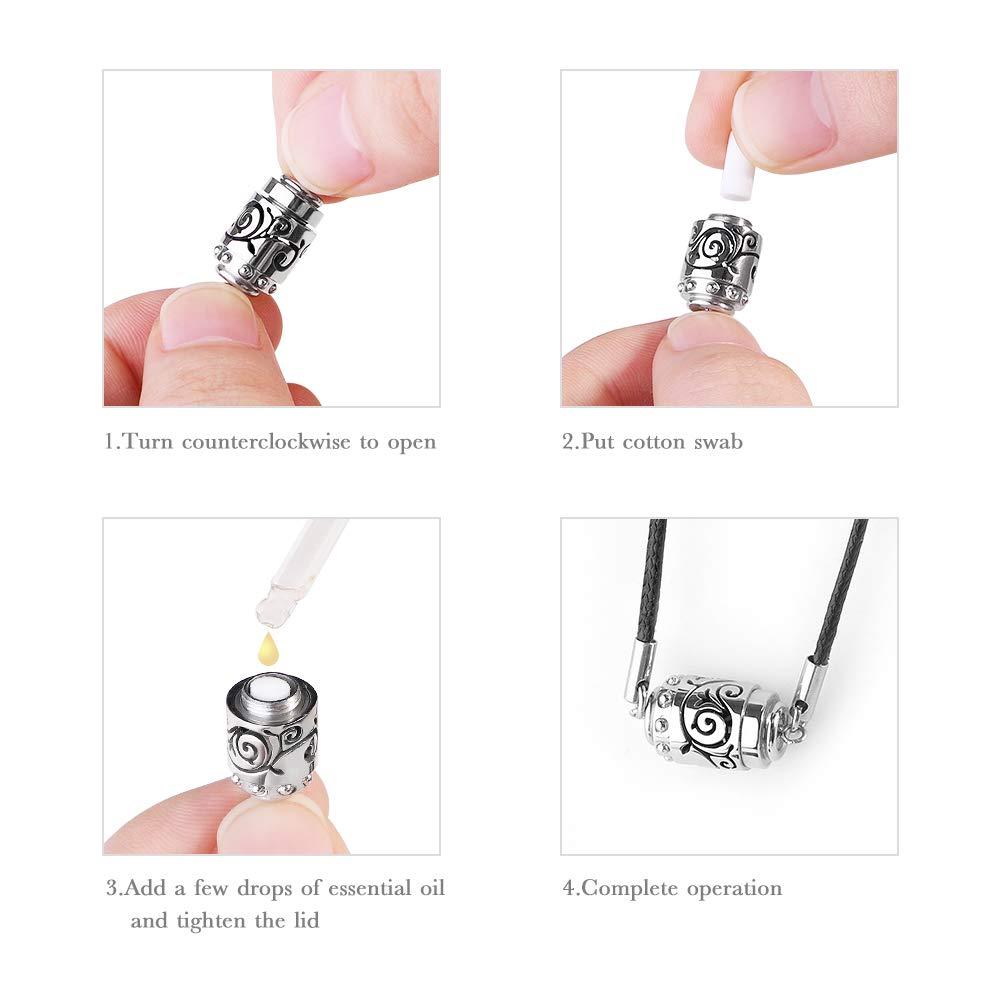 Home-Cloud 20PCS Diffuser Necklace Refill Sticks Diffuser sticks Replacement, Absorbent Mini Refill Sticks for Pendulum Pattern Aroma Necklace