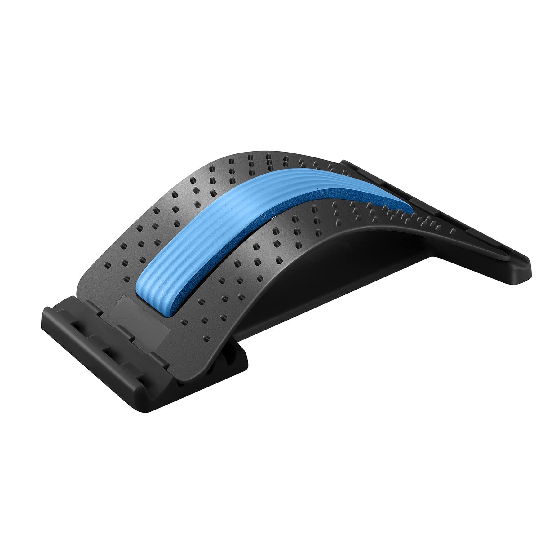 Treeking Back Cracking Device 4 Level 360lb Heavy-Duty Capacity Back Stretcher for Lower Back Spine Pain Relief, Chiroboard Stretcher Spine Board Chirosnap Back Cracker Stretcher Popping Board Massager Tool