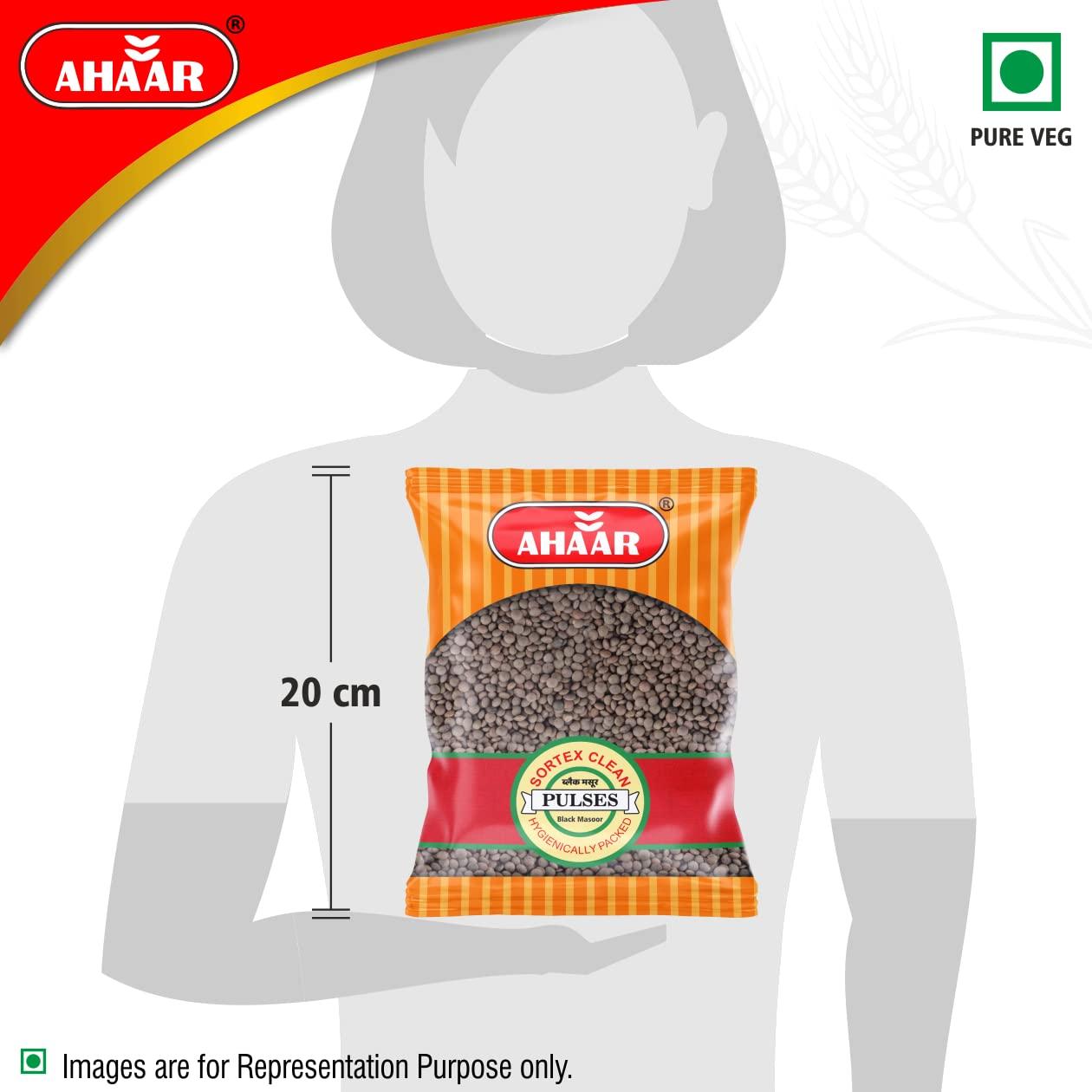 Ahaar Ahaar Black Masoor Dal 1Kg | Kali Masoor Dal Whole