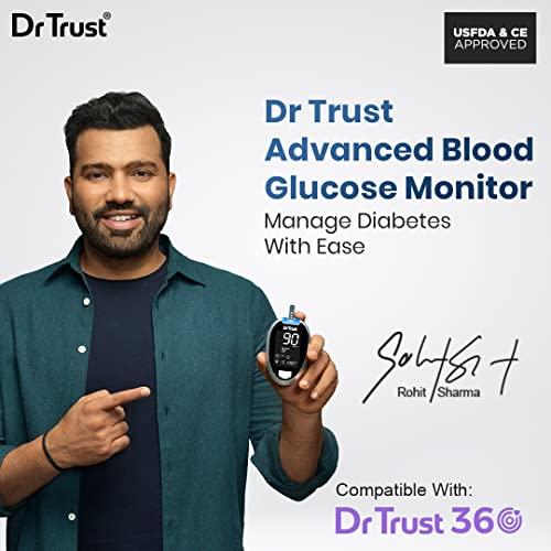 Dr Trust Dr TrustFully Automatic Blood Sugar Testing Glucometer Machine with 10 Strips(Black)