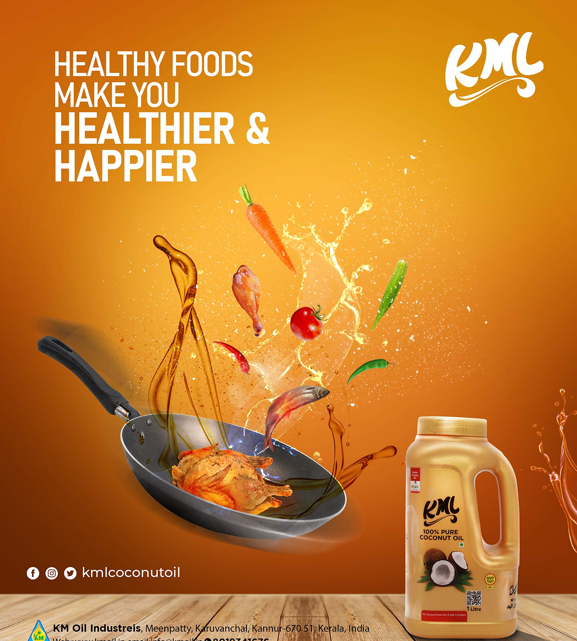 KML KML Export Quality Coconut Oil 1L Pack of 1.