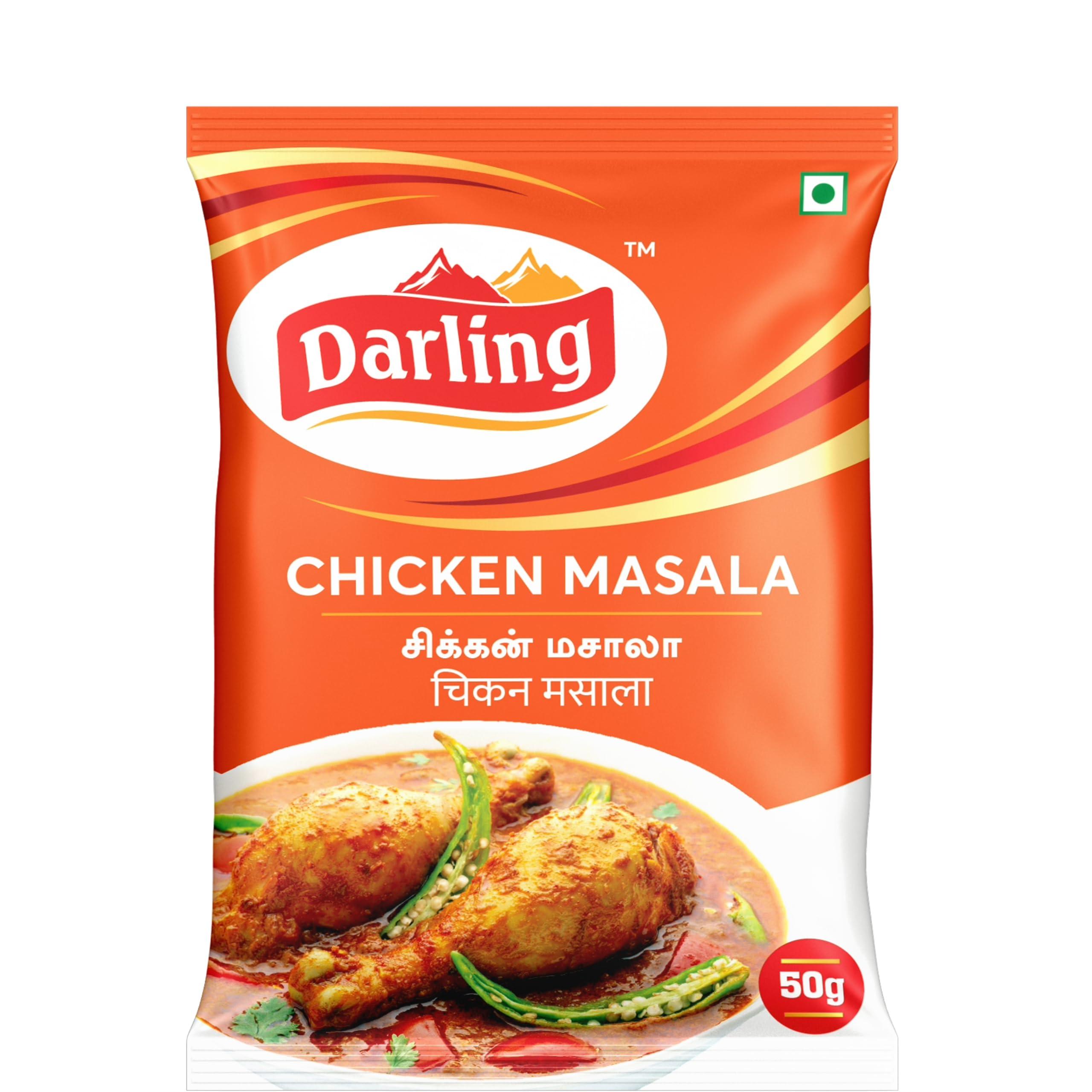 Darling Darling Masala Combo Offer: Chicken Masala 250 g (Pack of 5,Each 50g) + Chicken 65 masala 250g (Pack of 5,Each 50g) + Kulambu Chilli powder 250g (Pack of 5,Each 50g)