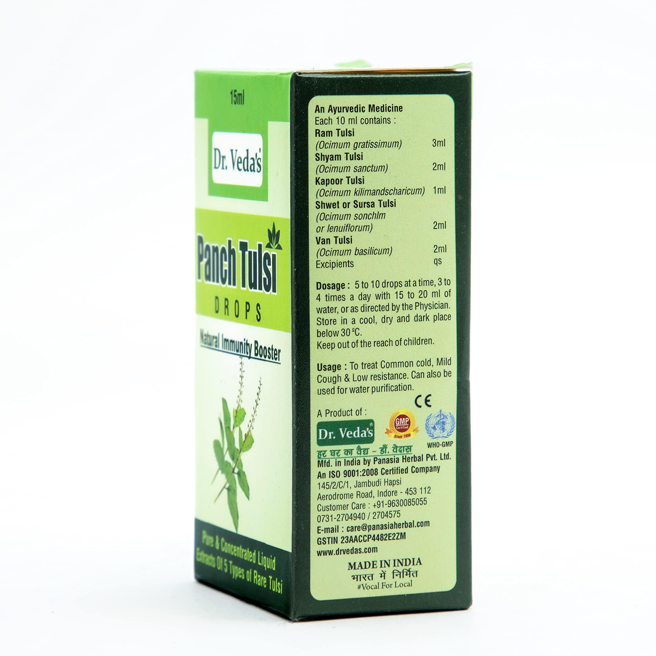 Dr.Veda's Dr.Veda's Panch Tulsi Drops (Extract of The 5 Different Type) - 15ml