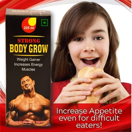 Afflatus Afflatus Herbal Strong Body Grow Tonic || Appetite Booster || Weight Gain & Body Growth Formula- (2 x 225ml)