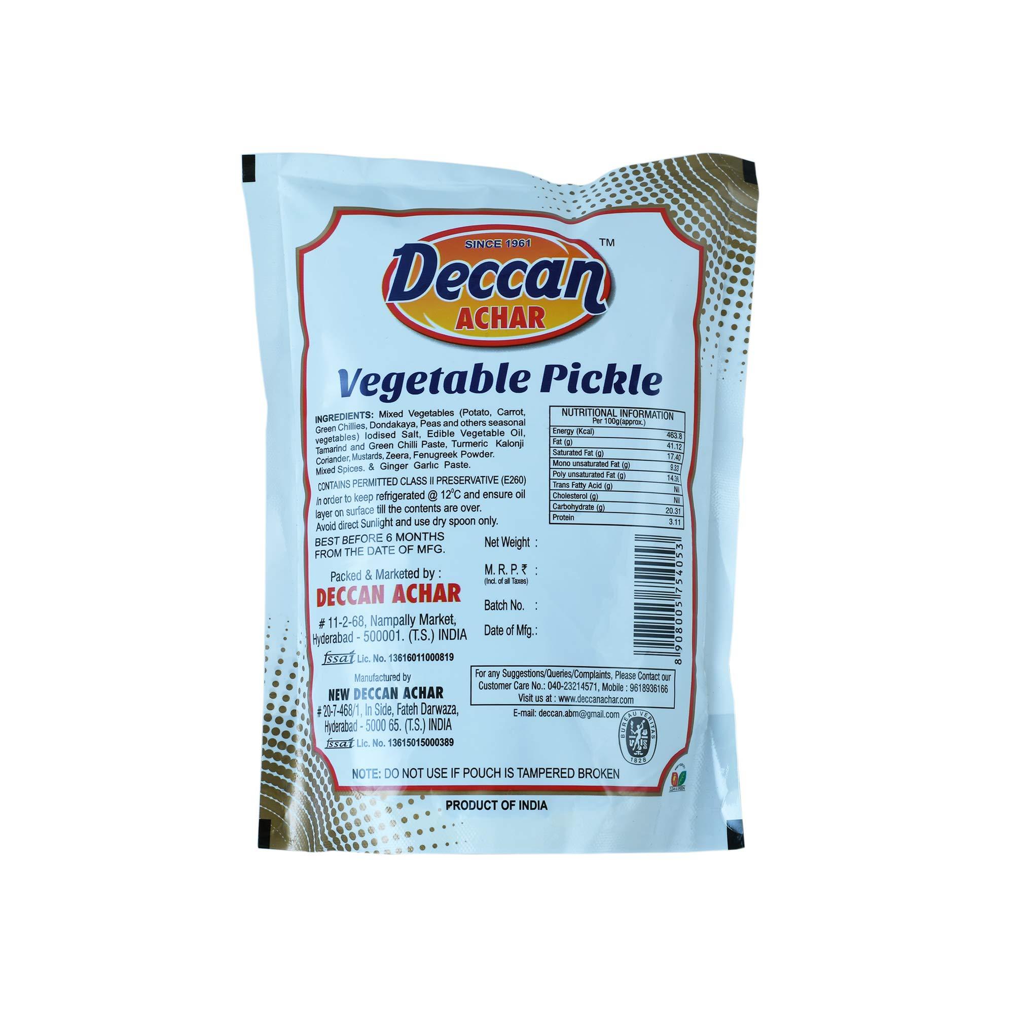 Deccan ACHAR Deccan ACHAR Vegetable Pickle - 250 GMS