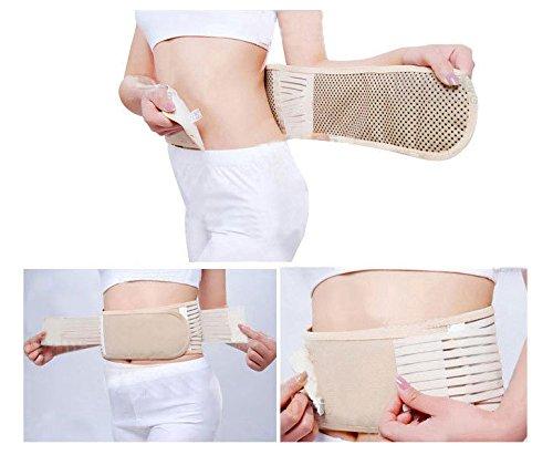 Sira Self Heated Sira Self Heated Tourmaline Magnetic Slimming Belt- For Unisex (L, Beige)