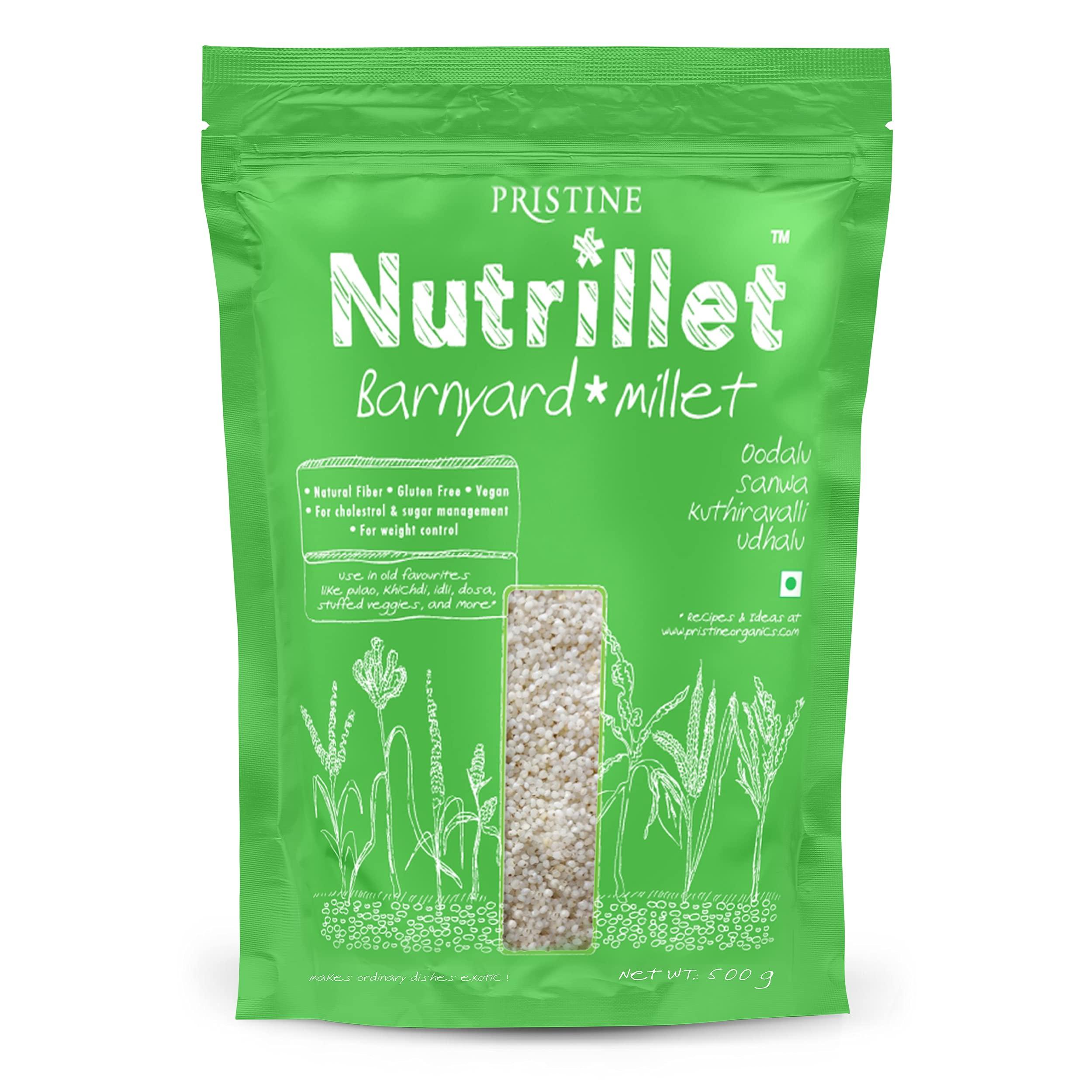Pristine PRISTINE Nutrillet Healthy Barnyard Millet Pouch, 500g (Pack of 2)