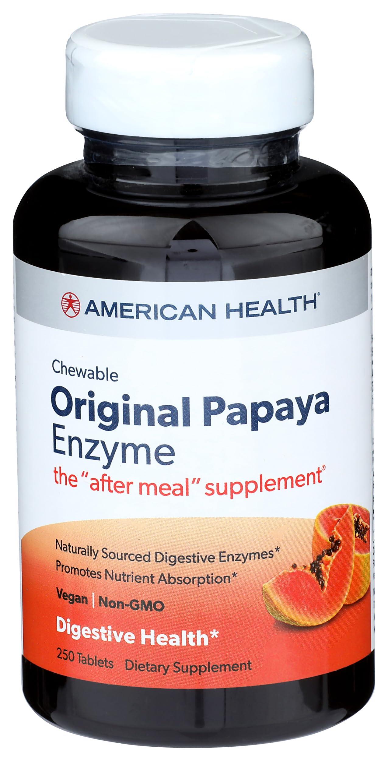 American Health American Health Original Papaya Enzyme Chewable - 250 Tablets