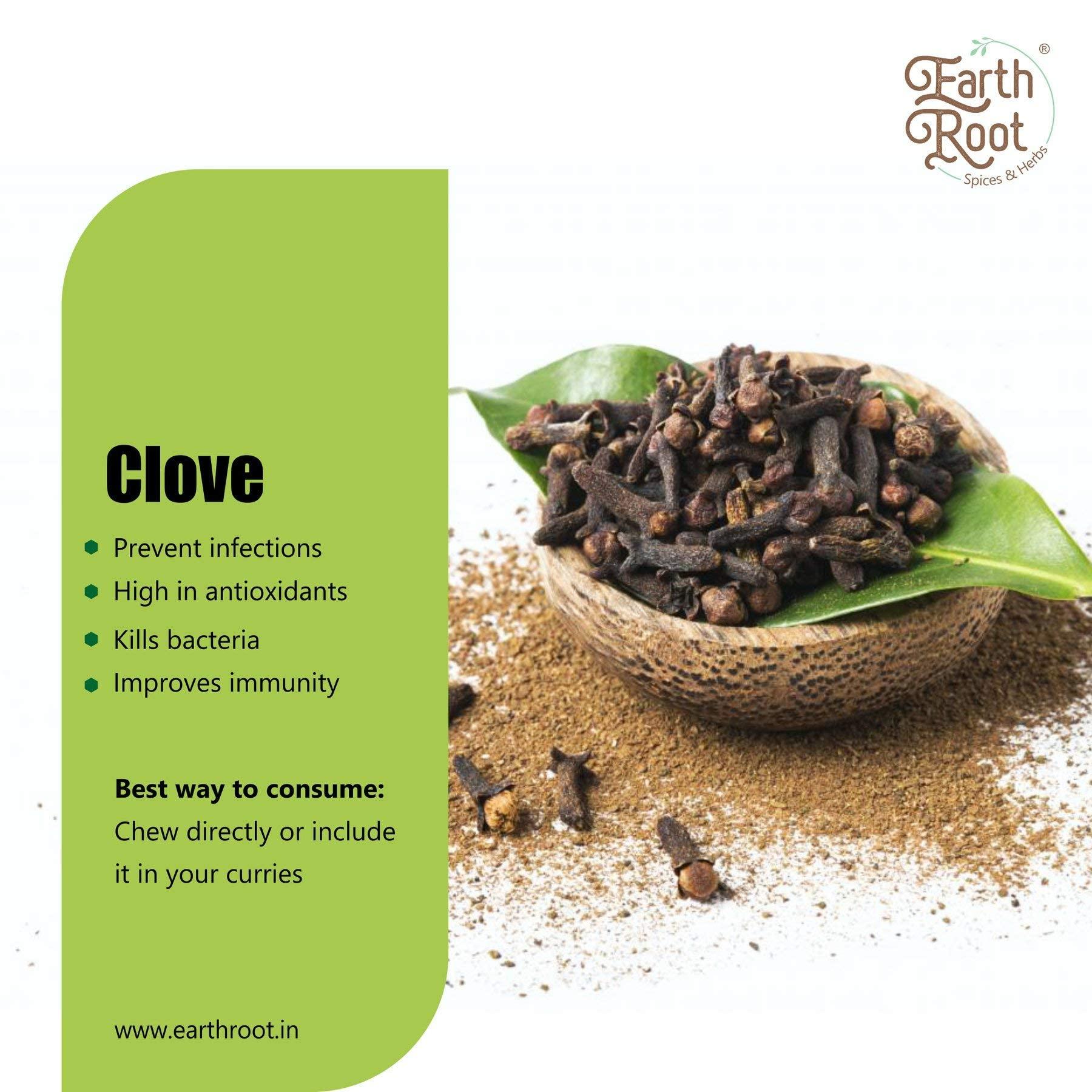 EARTHROOT EarthRoot Natural Whole Cloves| Laung | Lavang | Nelke | Lavangi | Lavamgam (700g) Healthy Indian Spice | No preservative