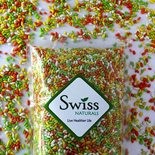 Swiss Naturals Swiss Naturals Sugar Coated Fennel Seeds | Sugar Coated Saunf | Colourful Fennel Candy | Tini Mini Mukhwas 900g