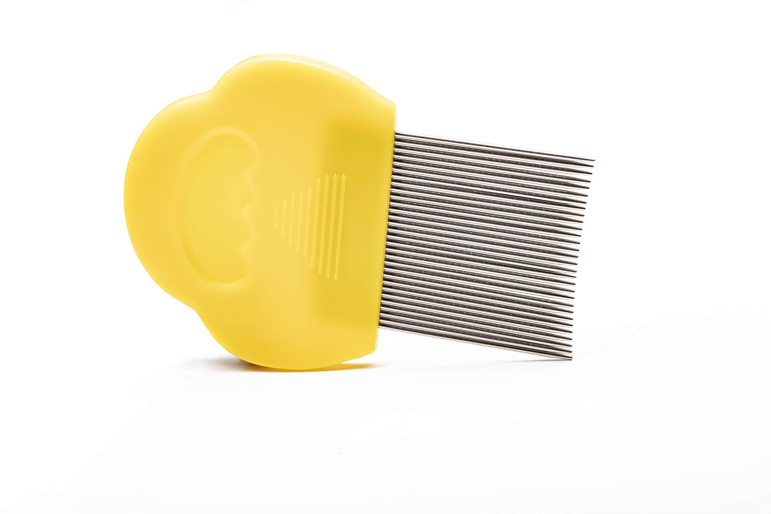 Clinical Guard ClinicalGuard Professional Lice Comb for Head Lice Removal, Nits, Flea and Lice Eggs with Cleaning Brush (2 Pack)