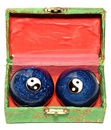 GI GOLA INTERNATIONAL GI GOLA INTERNATIONAL Chinese Yin Yang Health Ball With Chimes/ Baoding Ball/ Exercise Ball For Stress Relief,Meditation And Health Benefits