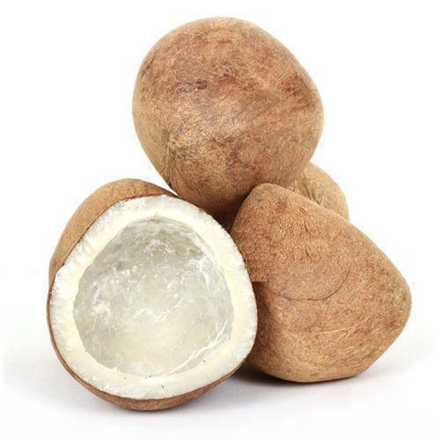 Eco Herbs Eco Herbs Dried Coconut Copra Gola Gota Sukha Nariyal Naturally Sun Dried Whole Coconut Kobbari Nariyal 1 Kg