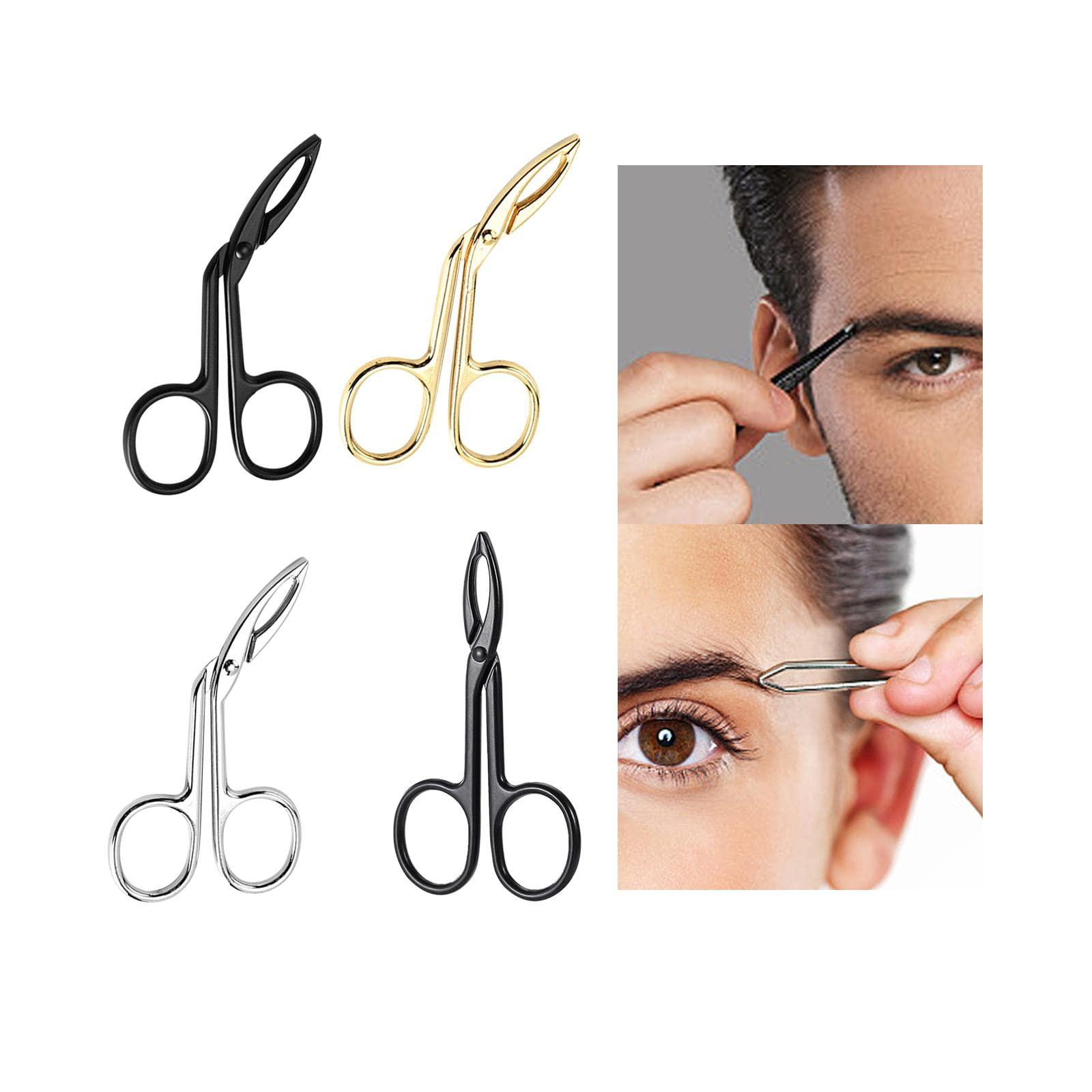 T.O.G. T.O.G. Eyebrow Tweezers Scissors Handle Comfortable Grip Flat Tip Tweezers Trimming Black Health & Beauty | Shaving & Hair Removal | Tweezers