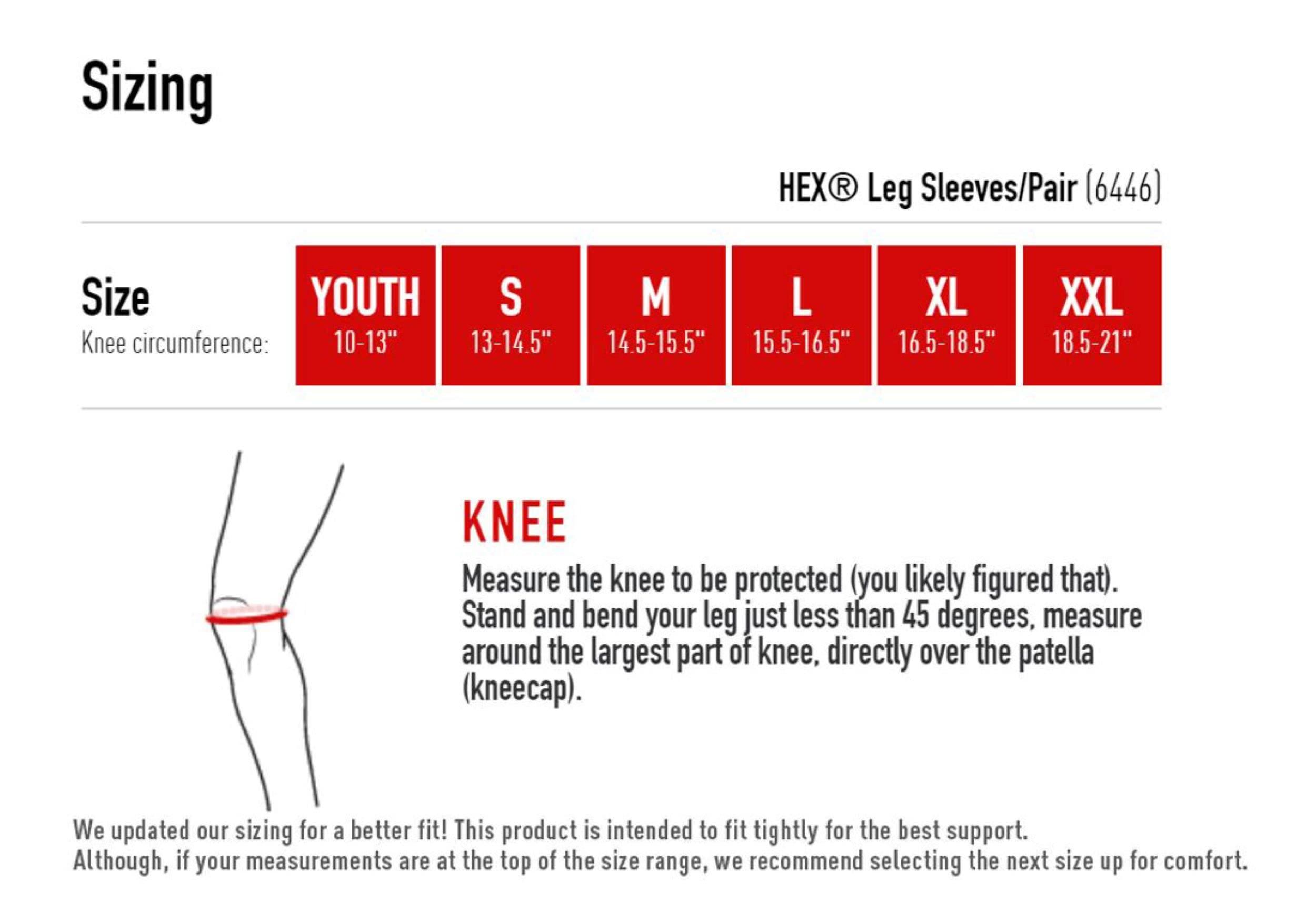 McDavid (YOUTH: YOUTH- ONE SIZE, BLACK) - Knee Compression Sleeves: McDavid Hex Knee Pads Compression Leg Sleeve for Basketball, Volleyball, Weightlifting, and More - Pair of Sleeves