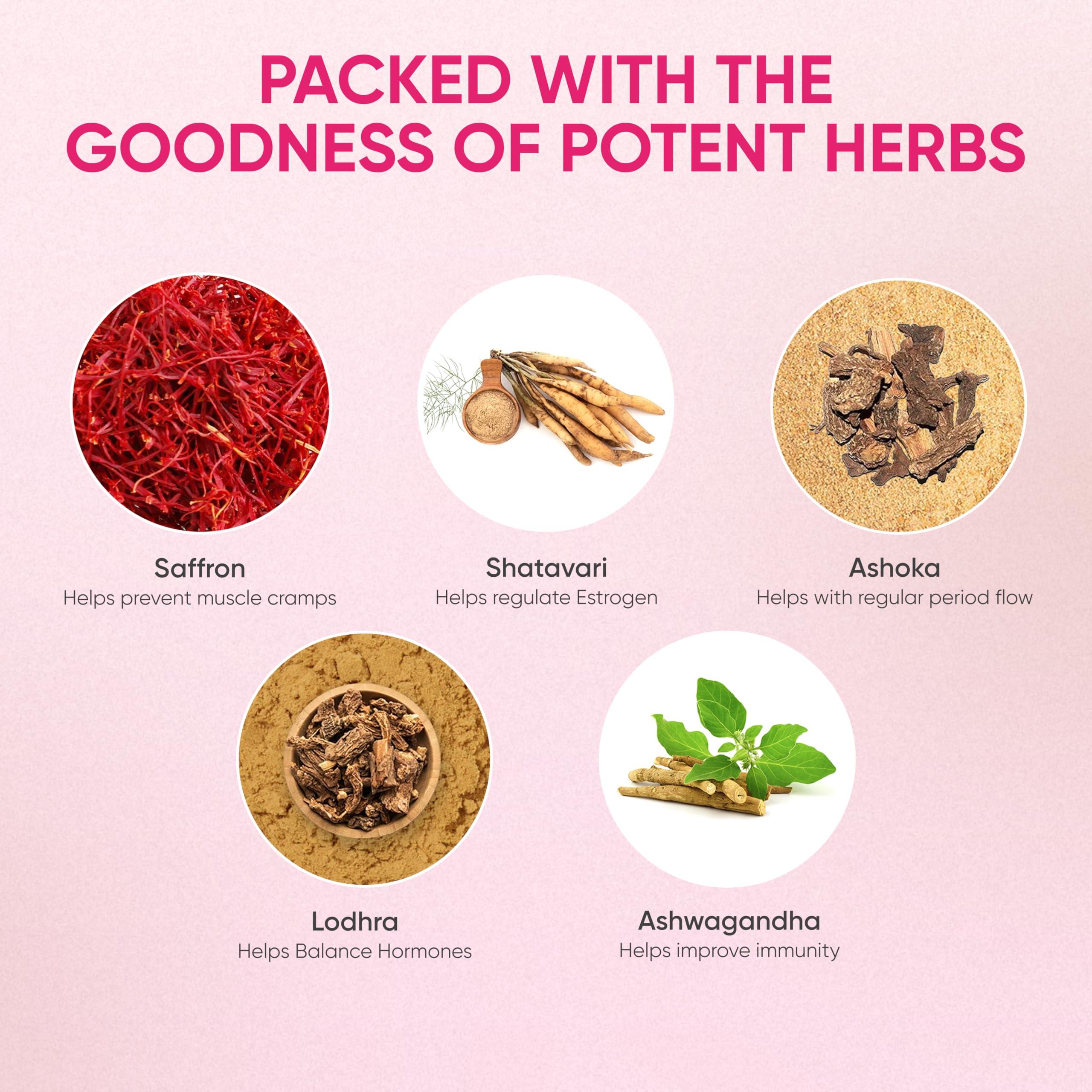 NAMHYA Namhya Women\'s Health Tea+ With Natural Ayurvedic Herbs For Hormonal Balance And Pain Free Periods (100 Gram), Green Tea