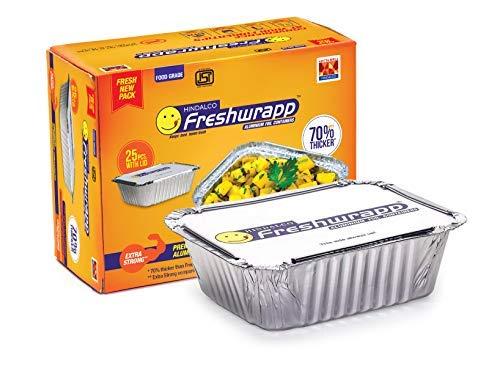Freshwrapp Freshwrapp Aluminium Containers - 250 ML - 25 Pieces - Pack of 1
