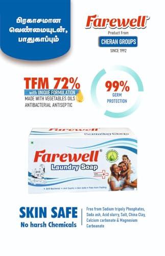Farewell Farewell Laundry Washing Soap (Combo Of 5-Detergent Bars) Organic and chemical free/baby safe/for sensitive skin/laundry soap bar