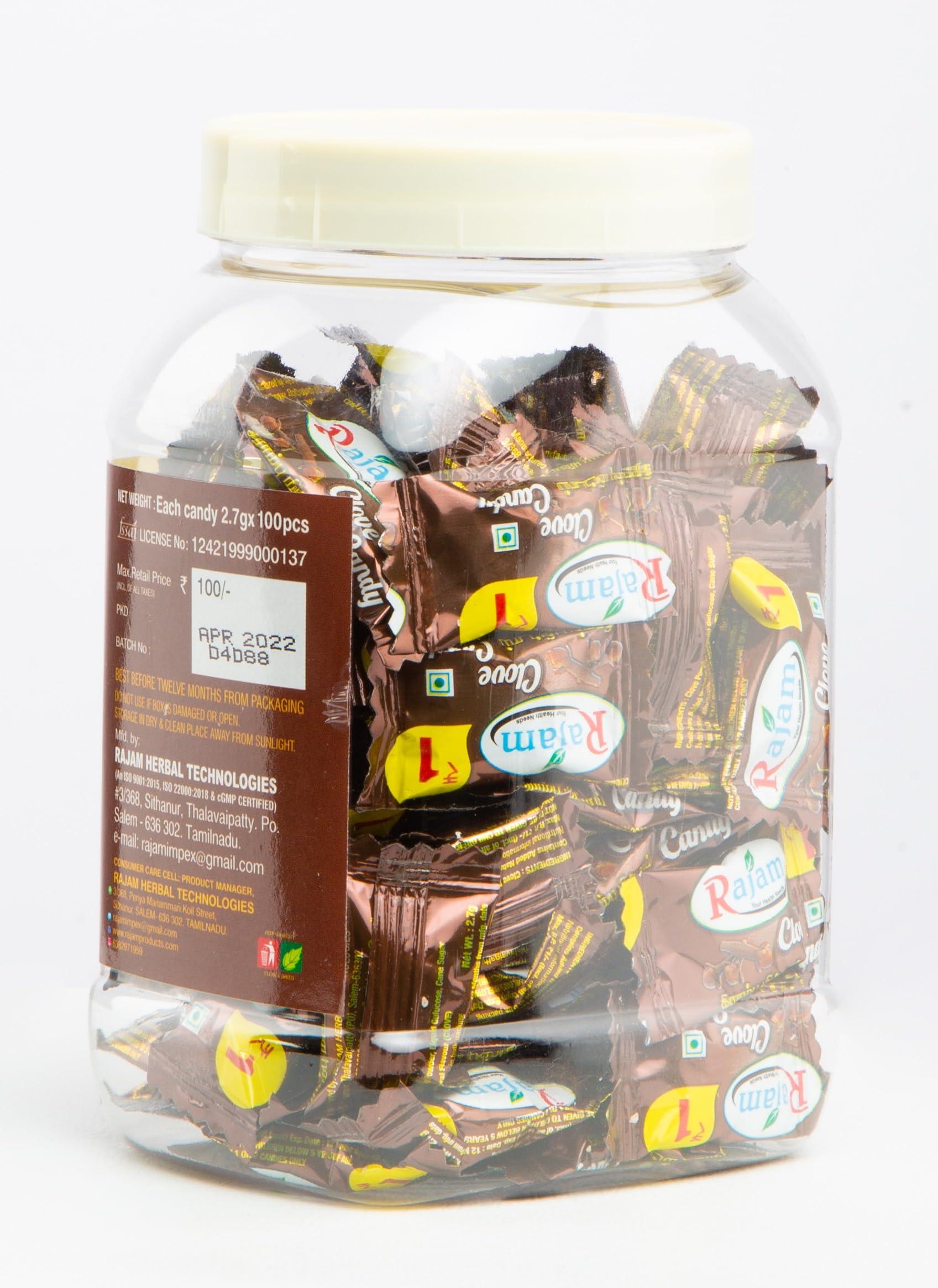 Rajam Rajam Clove 270 Gram (Rs.1 pouch * 100 candy) - Kirambu Mittai