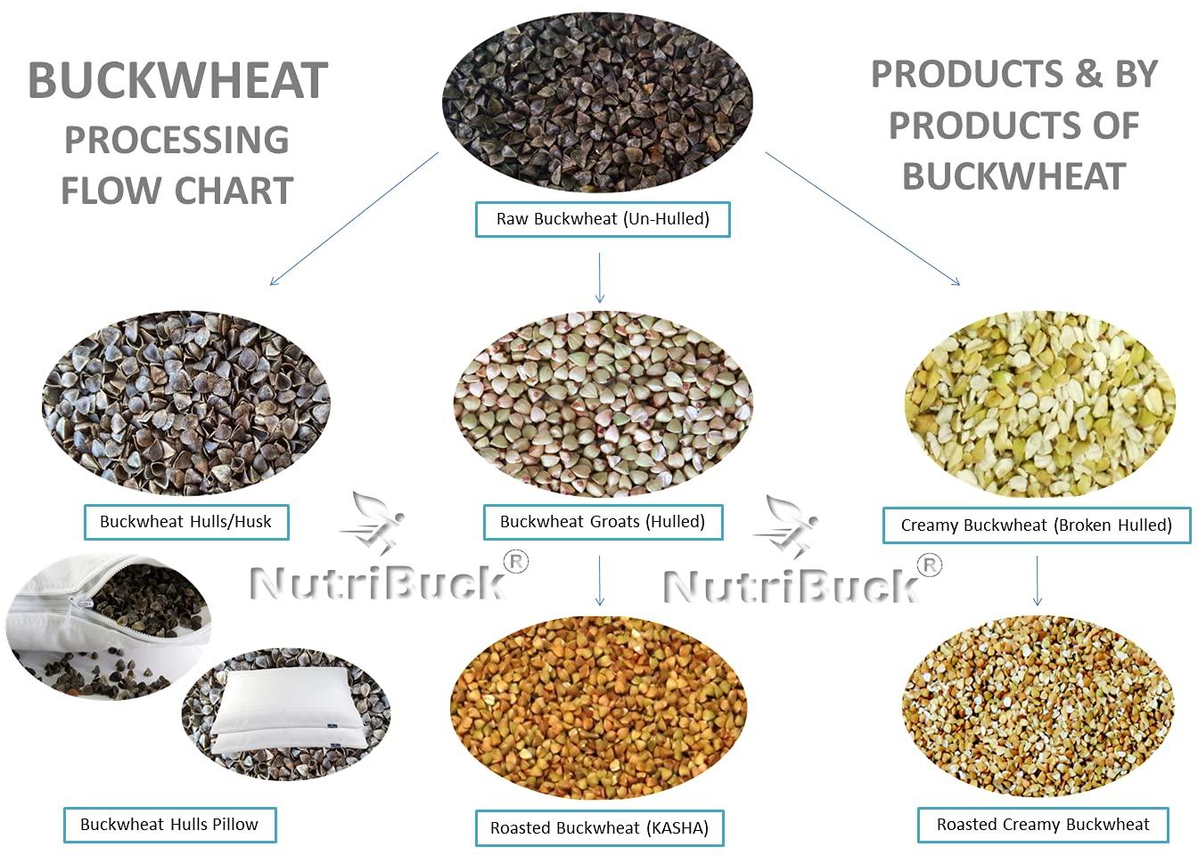 NutriBuck NutriBuck® Buckwheat Groats | Hulled | Kuttu-Giri | Gluten-Free (2700 Gram)