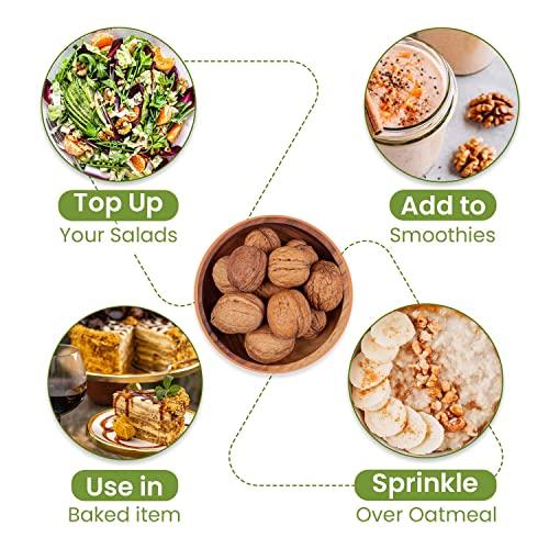 Nutraj Nutraj California Inshell Walnuts 1kg (500g X 2) | Latest Crop Inshell Walnut | Raw Akhrot | Delicious & Crunchy Walnut