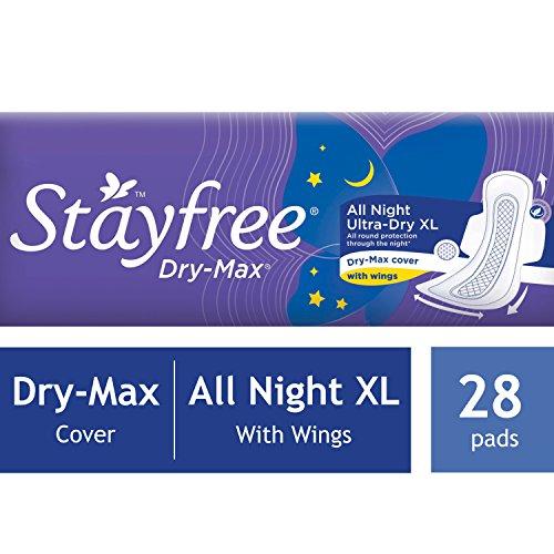 Stayfree Stayfree Secure XL Ultra Thin Sanitary napkins (40 Count) & Stayfree Dry Max All Night Sanitary napkins (28 Count)