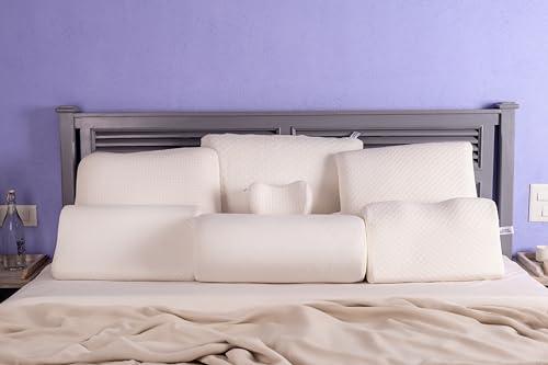 MASHUR FAB MASHUR FAB Contour Cervical Memory Foam Pillow with Extra Curve for Neck Support | Relief from Neck Pain & Shoulder Stiffness (Pack of 1)