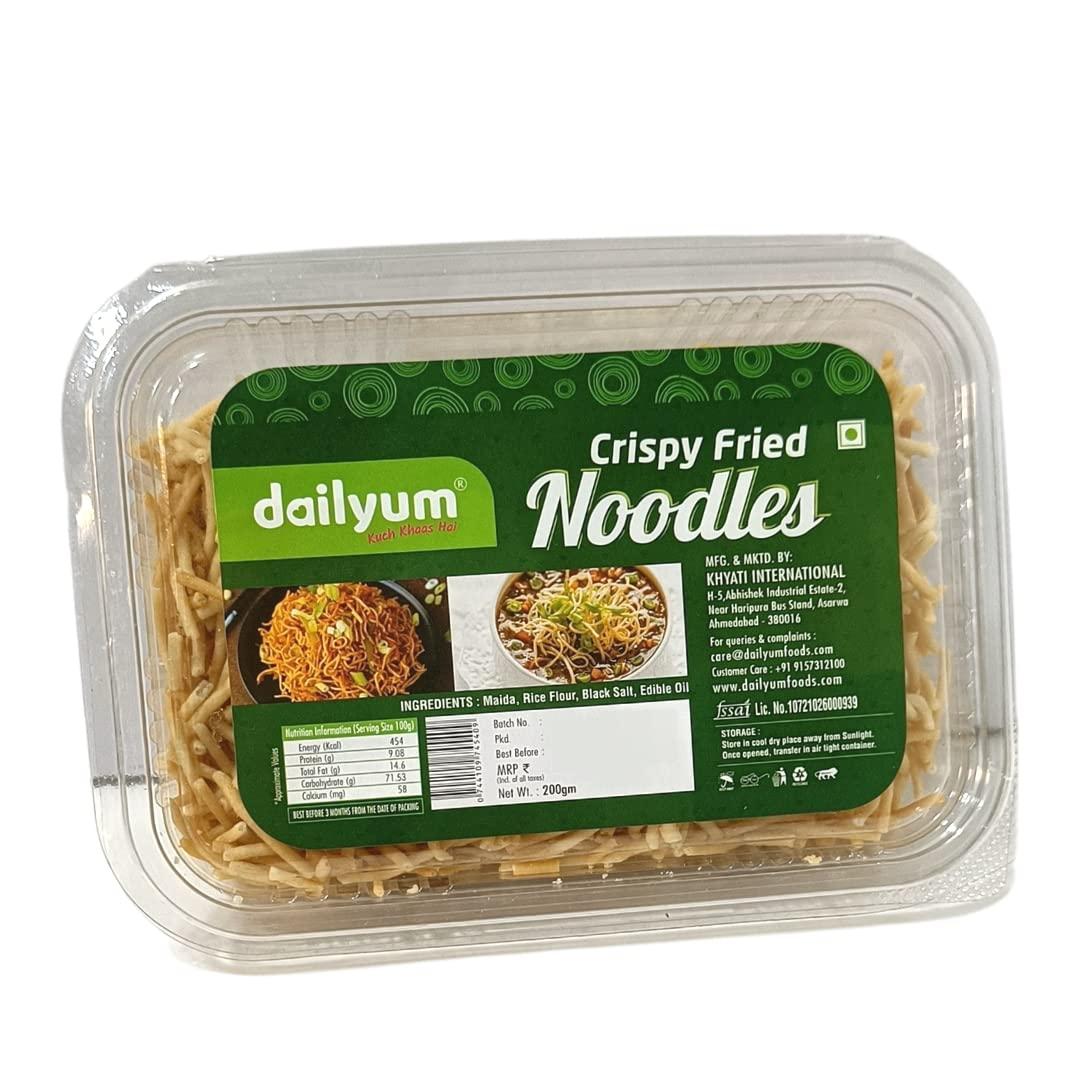 dailyum Dailyum Instant Soup Combo |Manchow Sip-a-Soup Pack Of 6 | Instant Hot & Sour Sip-a-Soup Pack Of 6 | Crispy Fried Noodles 200 Gram | Combo Pack |100% Natural | No MSG