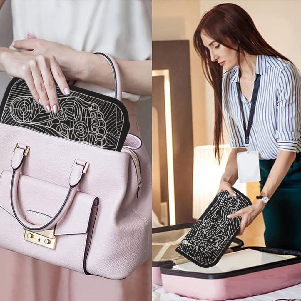 HANNEA HANNEA Electric Foot Sole Massager Pad, EMS Foot Sole Massager Pad, Feet Massage Pad Relieve Feet Pain, Rechargeable Foot Sole Massager Pad with 6 Modes, 9 Strength Levels, 15min Auto Off