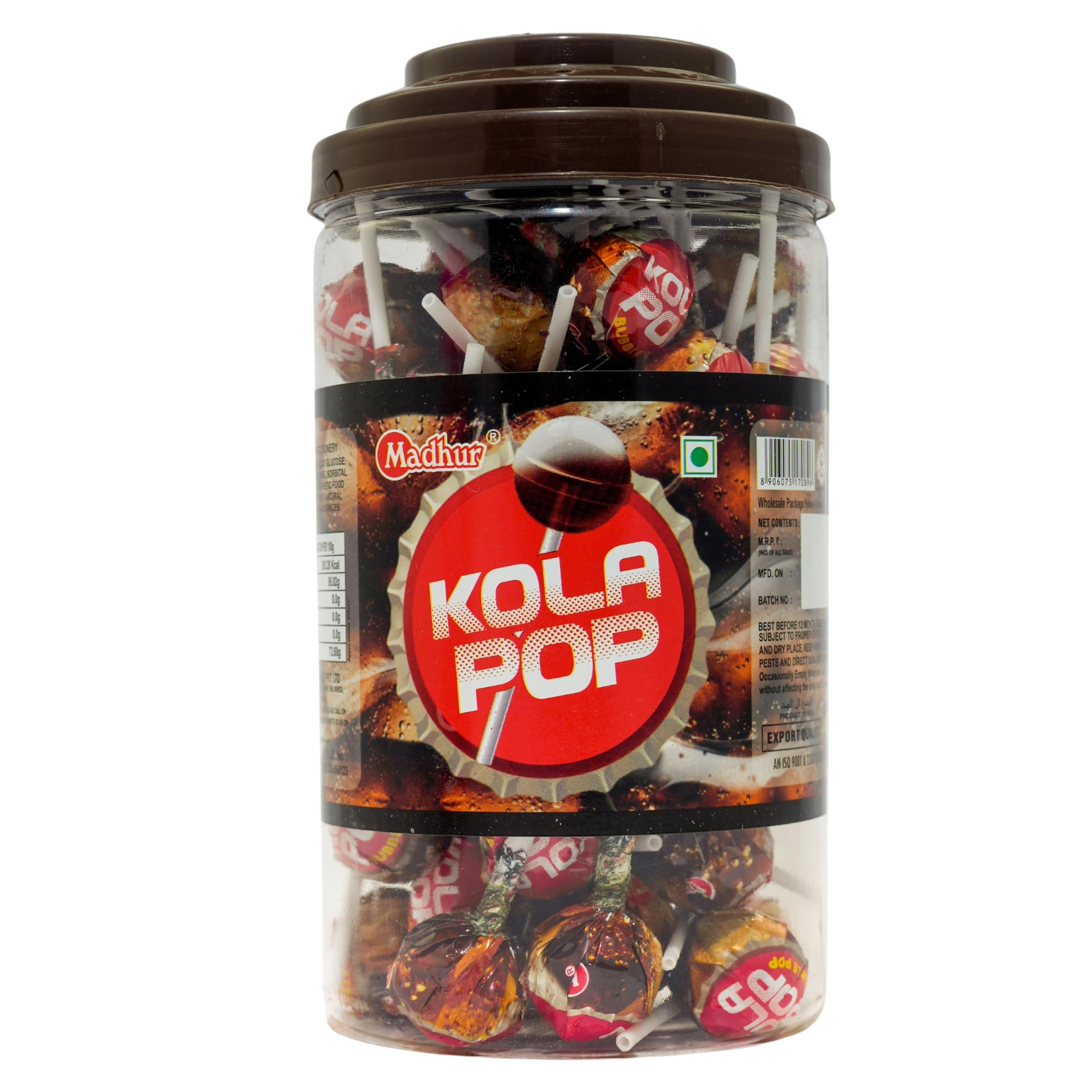 MADHUR Madhur Cola Flavored Kola Pop Lollipop | Cola Pop Candy |