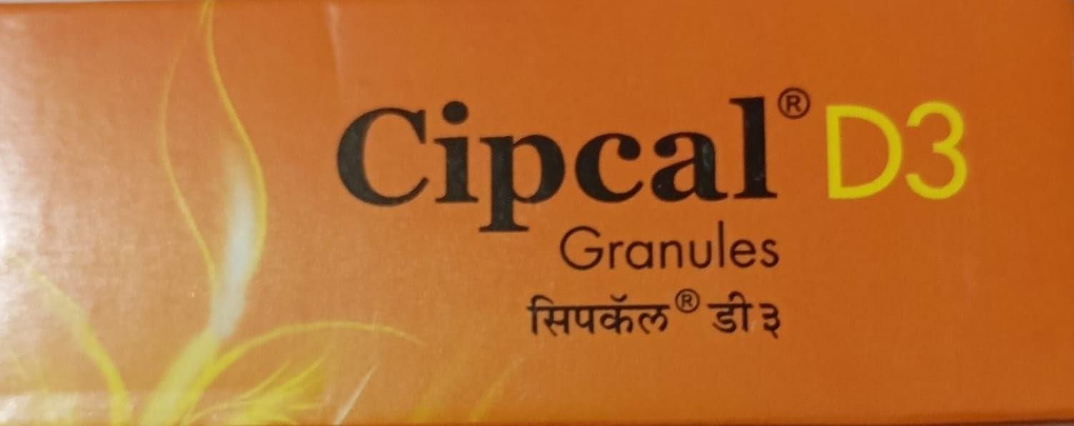 Cipcal Cipcal D3 Cholecalciferol Granules, Pack of 20 Sachets, Bone and Joint Care, Vitamin D3 Supplement
