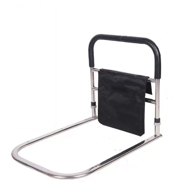 P.M.P.S. P.M.P.S.? Bed Rail, Senior Bed Rail and Safety Assist Handle with Organizer Pouch - Stainless Steel Rust Free Foldable Frame I Portable Light Weigth Easy to arry I Quick Installation