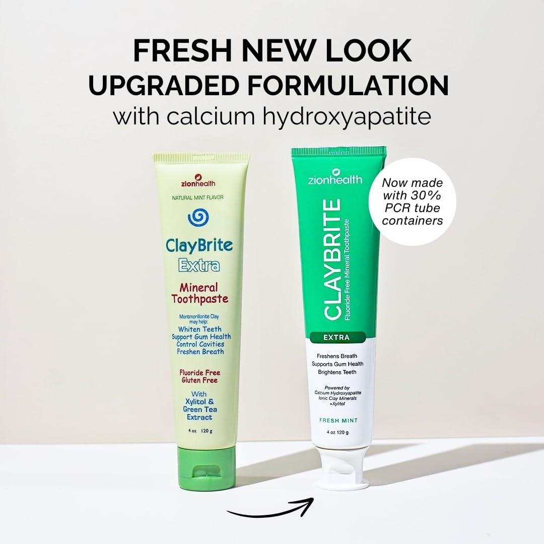 Zion Health Zion Health Claybrite Extra Strength Toothpaste, 3.2 Ounce