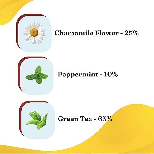 DORJE TEAS DORJE TEAS Chamomile Loose Tea - 100Gm|Organic Darjeeling Tea|Promotes Good Sleep, Stress Relief|Improves Immunity|Soothing Tea For Relaxation|For Glowing Skin|Pack-1