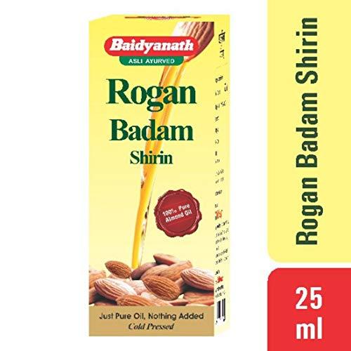Baidyanath Baidyanath Rogan Badam Tel - 25 Ml|Rogan Badam Shirin Almond Oil For Glowing Skin, Pack of 1