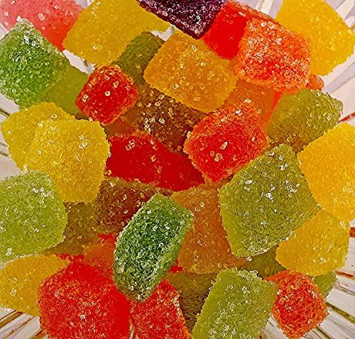 ORILEYS CANDY TRADITIONAL CRAFTED CONFECTIONS Orileys Vegan Gummy Candy - Yummy Fruit Flavour Cubes - 100% Natural Colours No Preservatives - 250g Pack