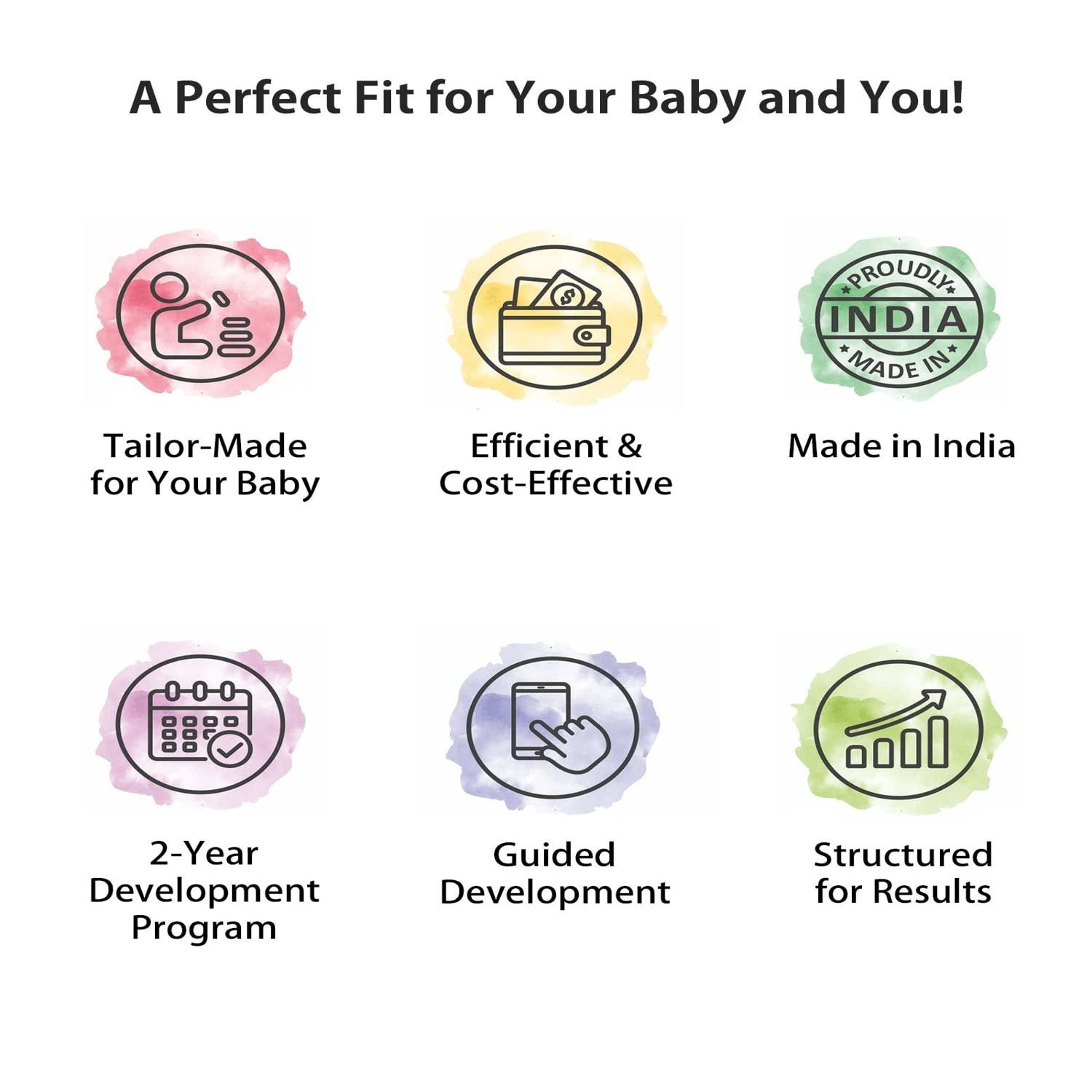 FIRSTCRY INTELLIBABY Intellibaby Premium Wooden Grasping Bars for Baby Girls/Boys | Learning Wooden Toy for Early Child Development | Pack of 3 | Non-Toxic | Best Birthday Gift for Babies | Brown | 5+ Months