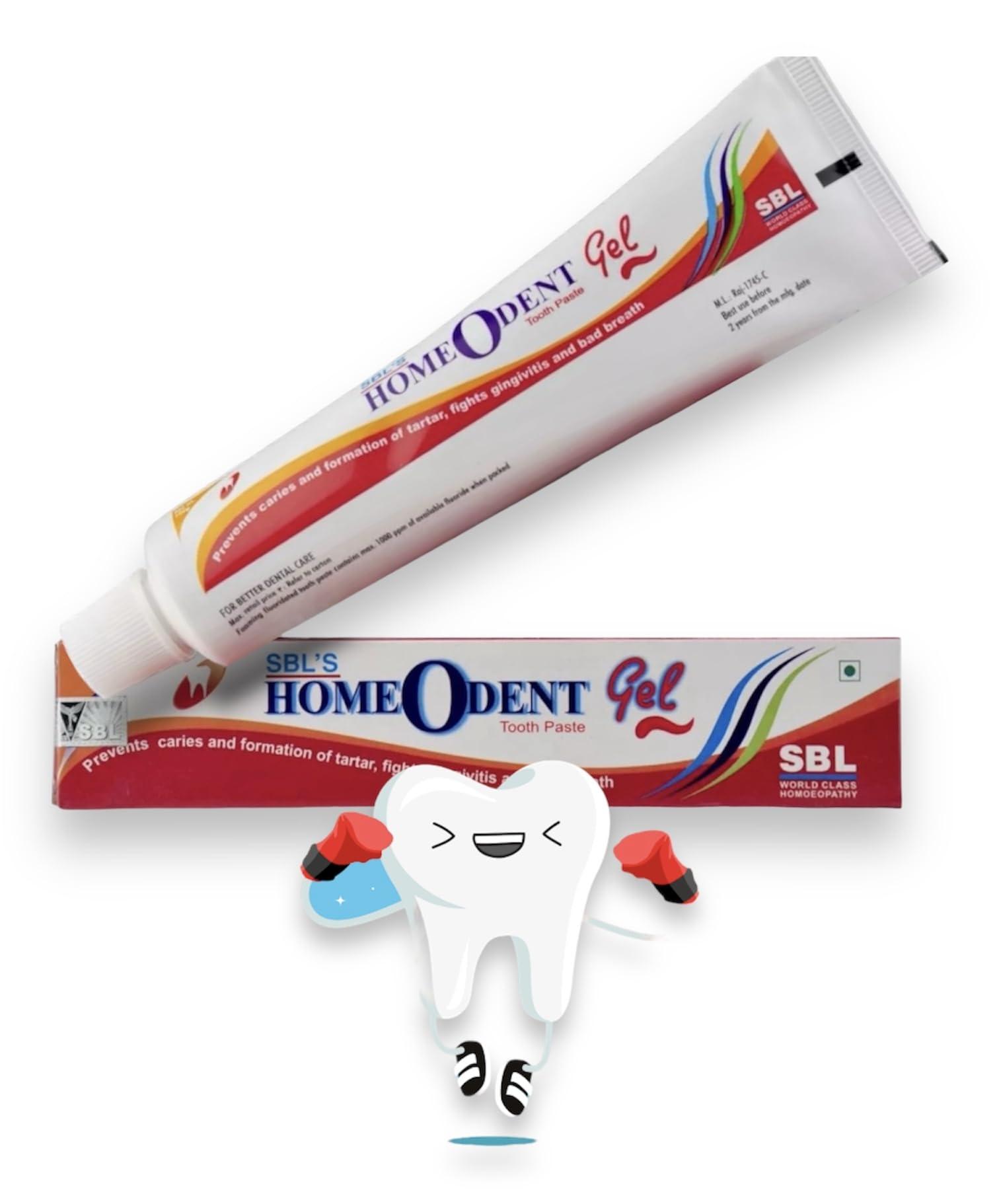 KRIG\'S Homeo52 SBL Homeodent Paste sbl Red Gel - Homeodent Toothpaste Gel - SET OF 1 Tube