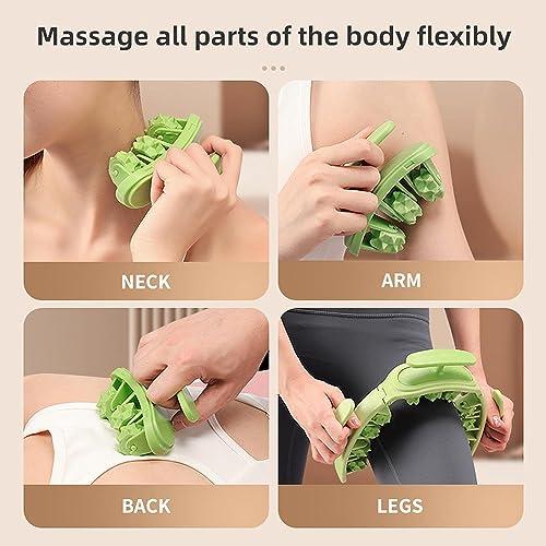 swabs Swabs Leg Roller | Portable Leg Rollers for Muscles,Muscle Roller Stick Trigger Point Muscle Roller 11 Wheels Ease Muscle Stiffness & Soreness for Wrist Hand Calf Foot