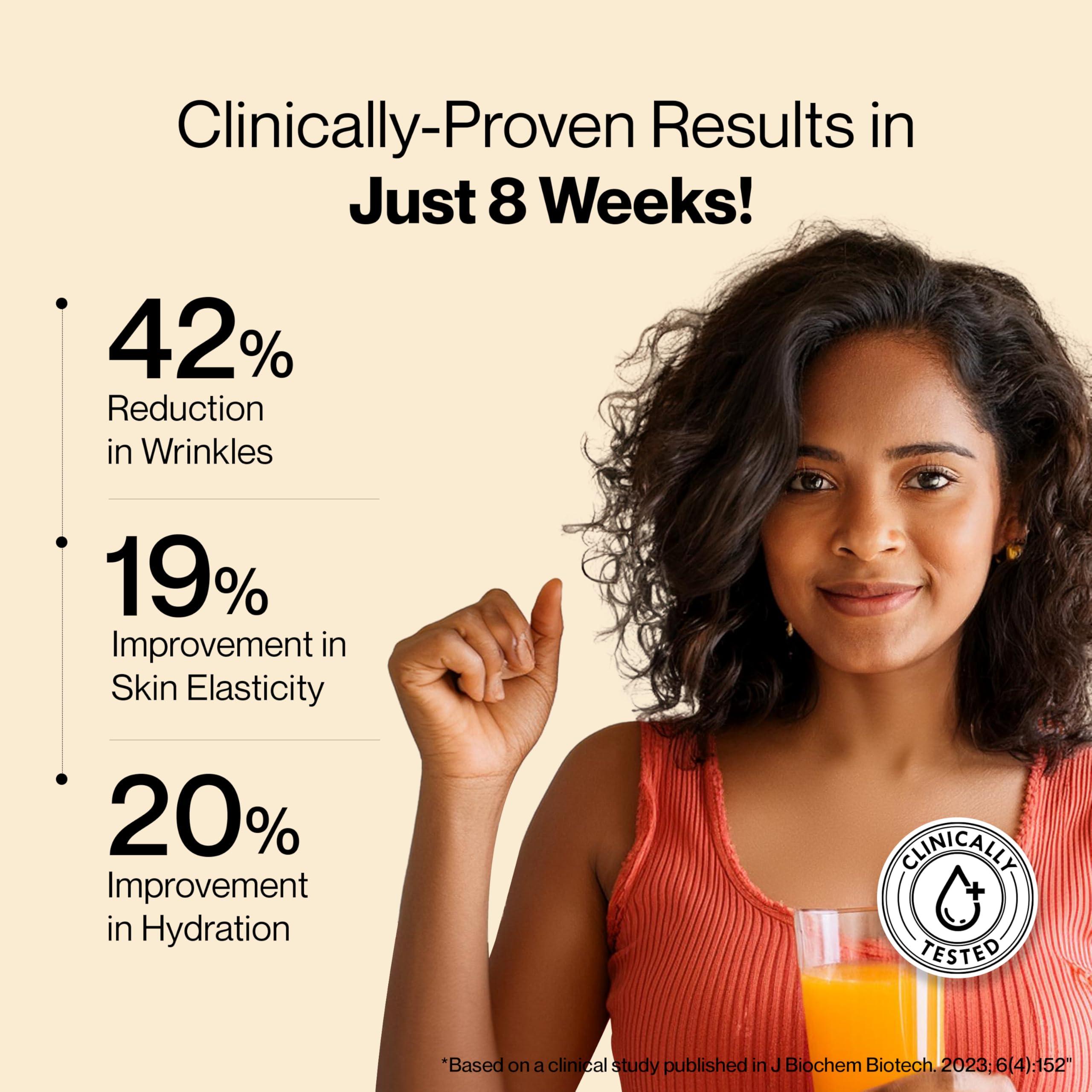 SETU Setu Skin: Youthful Marine Collagen Powder (15 Sachets) | Collagen Supplements for Women & Men | Hydrolyzed Type 1 & 3 Collagen for Healthy Skin, Hair & Nails | Peach Mango Flavor