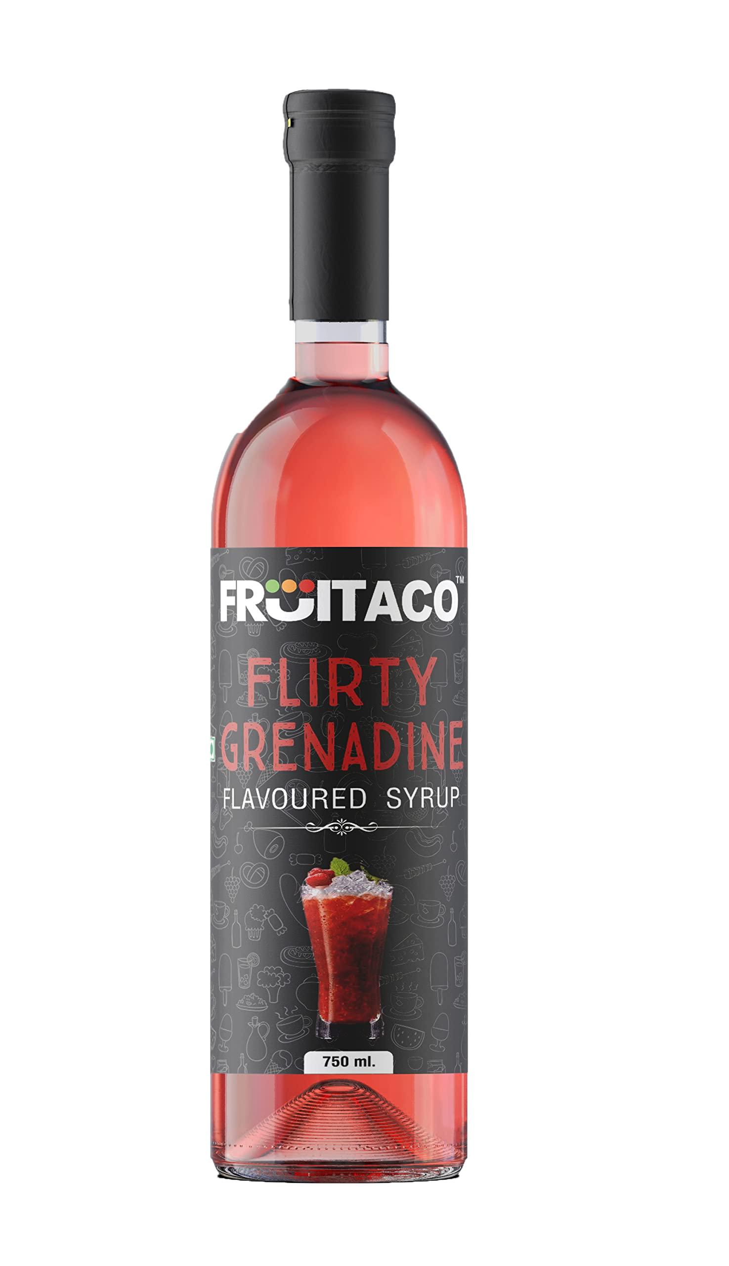Fruitaco Fruitaco Blue Curacao Grenadine Bubble Gum Mojito Mint Syrup Combo 750 Ml Each - Liquid