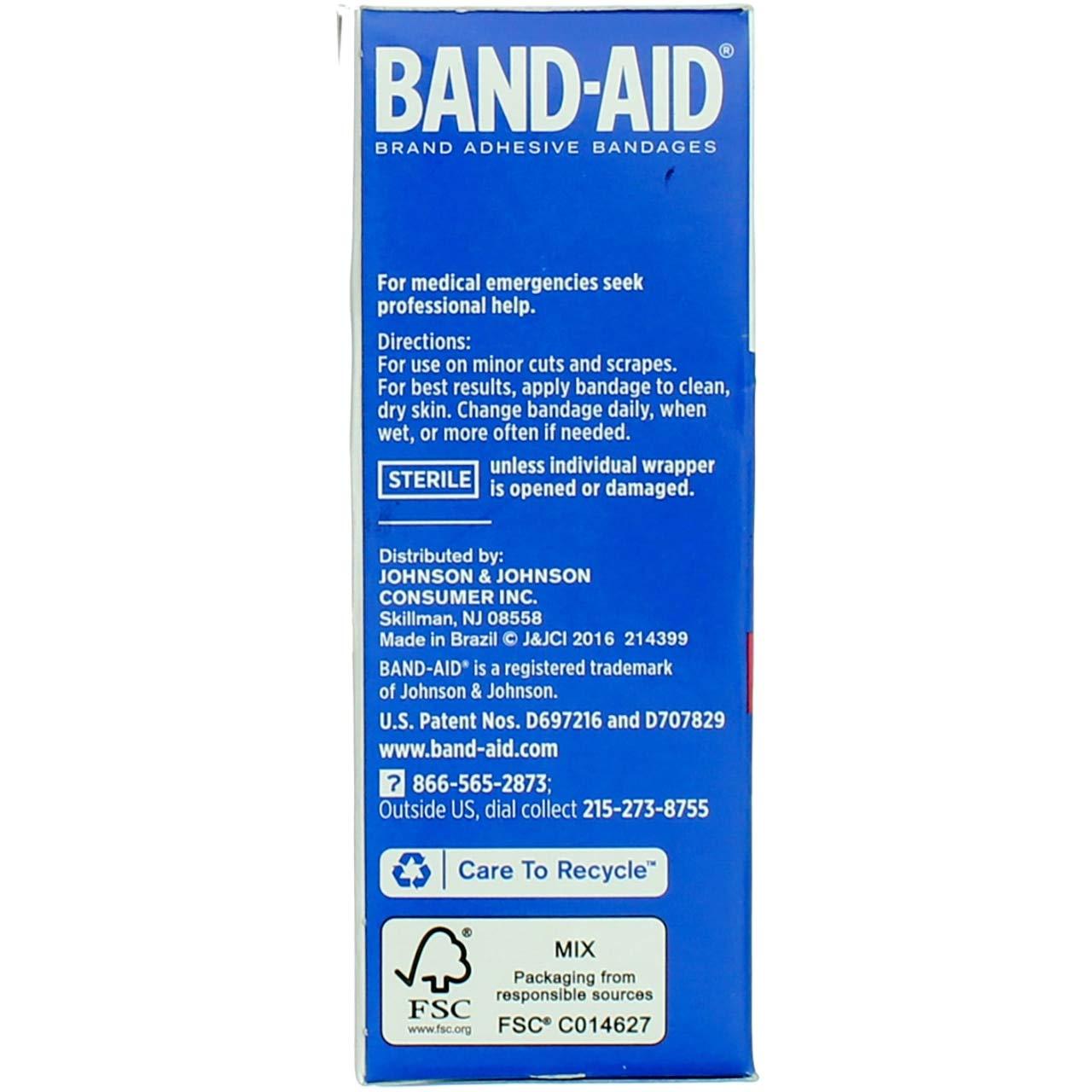 Band-Aid Band-Aid Brand Tru-Stay Sheer Strips Adhesive Bandages for First Aid and Wound Care, All One Size, 40 ct