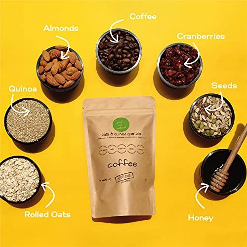 Zoey's All Natural Zoey's All Natural | Oats & Quinoa Granola | Coffee | 400g | Sugar-Free Healthy Breakfast Cereal