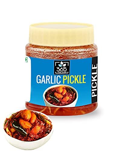 365 STORE TO DOOR 365 STORE TO DOOR Garlic Pickle, 750g | Lehsun Ka Achaar | Fresh and Tasty Pickles | Tangy and Delicious | Homemade, No Preservatives, No Oil | 100% Pure & Hygiene | Ready to Eat