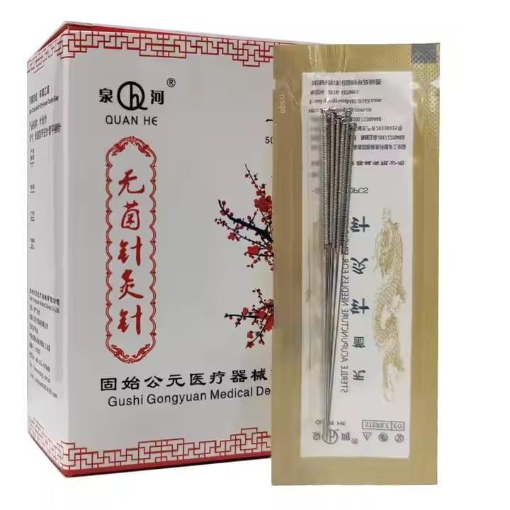 POWEREST POWEREST ACUPUNCTURE NEEDLE STEEL HANDLE 10 NEEDLE 1 TUBE SINGLE USE NEEDLE PACK OF 500 NEEDLE (0.25 X 13 MM (0.5 CHUN))